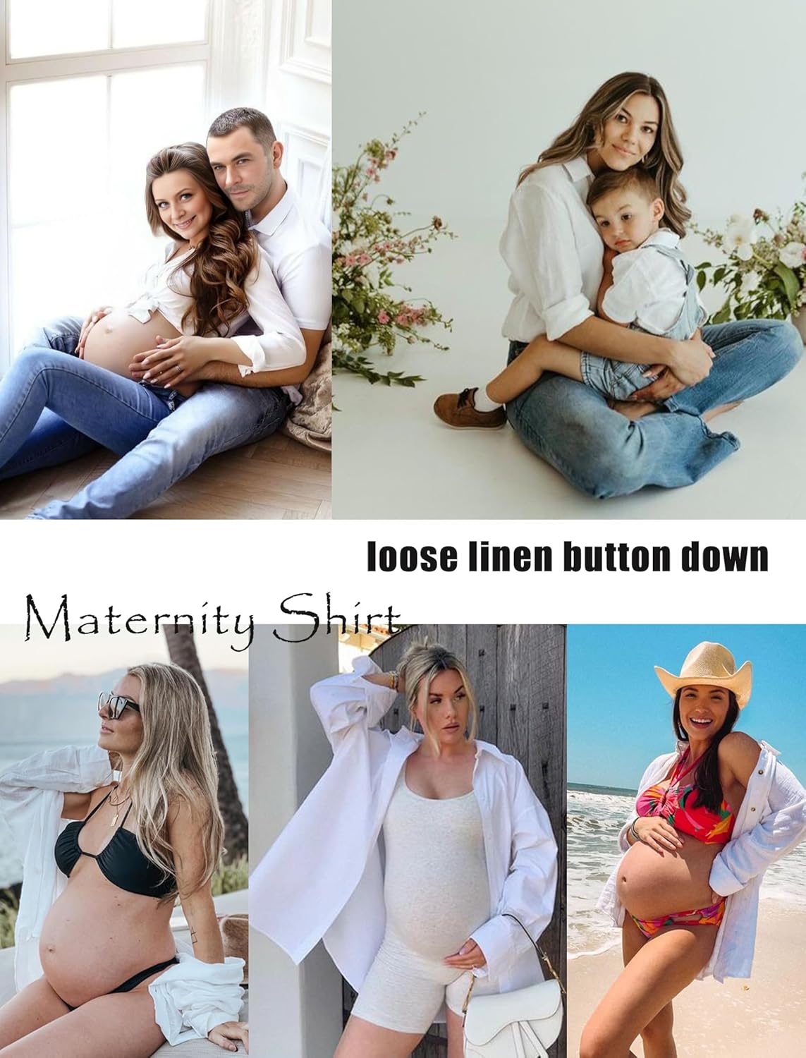 HOTOUCH Womens Linen Button Down Shirt Casual Long Sleeve Cotton Blouse Loose Fit Collared Work Gauze Tops with Pocket