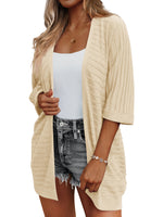 Cozy Loose Fit Ribbed Knit Cardigan