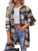 Stylish Flannel Plaid Jacket