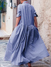 Casual 100% Cotton Plaid Dress