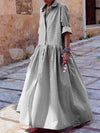 Casual 100% Cotton Plaid Dress
