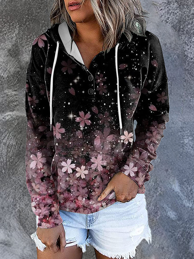 Hotouch Casual Printed Pullover Hoodie