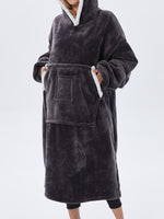 Hotouch Flannel Long Hooded Loungewear
