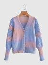 Hotouch Trendy Gradient Print Sweater