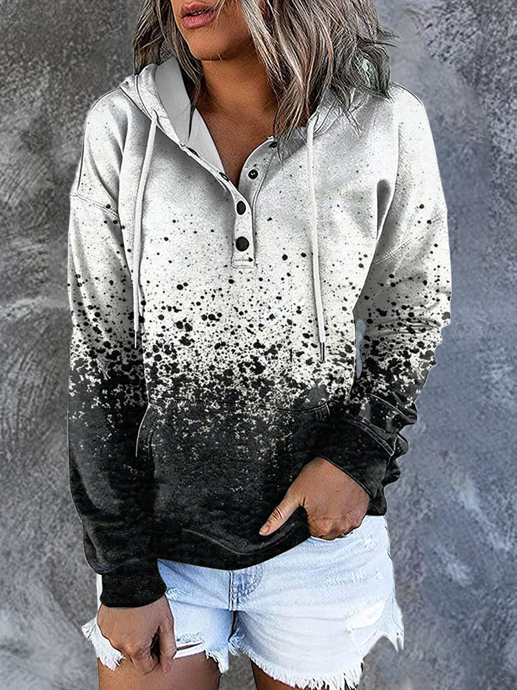 Hotouch Casual Printed Pullover Hoodie