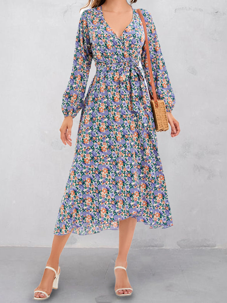 Hotouch Boho Floral Vacation Dress