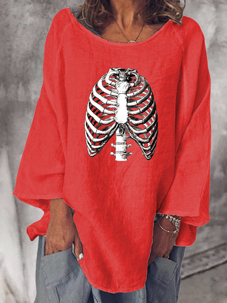 Hotouch Halloween Batwing Sleeve Top