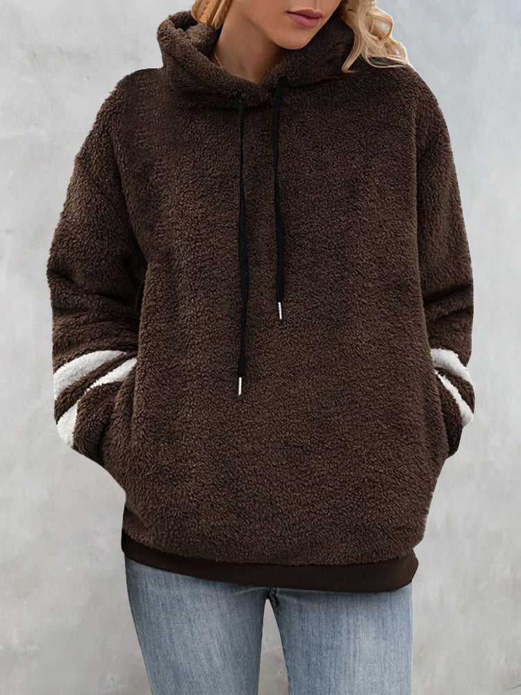 Hotouch Solid Casual Fleece Hoodie