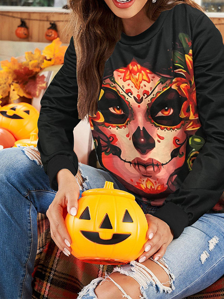 Hotouch Halloween Graphic Sweatshirt