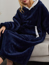 Hotouch Flannel Long Hooded Loungewear