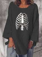 Hotouch Halloween Batwing Sleeve Top