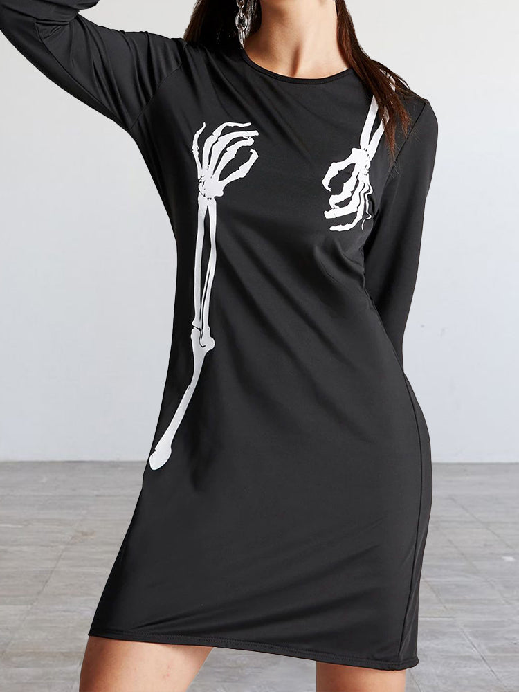 Hotouch Halloween Cosplay Dress-Skeleton Hands