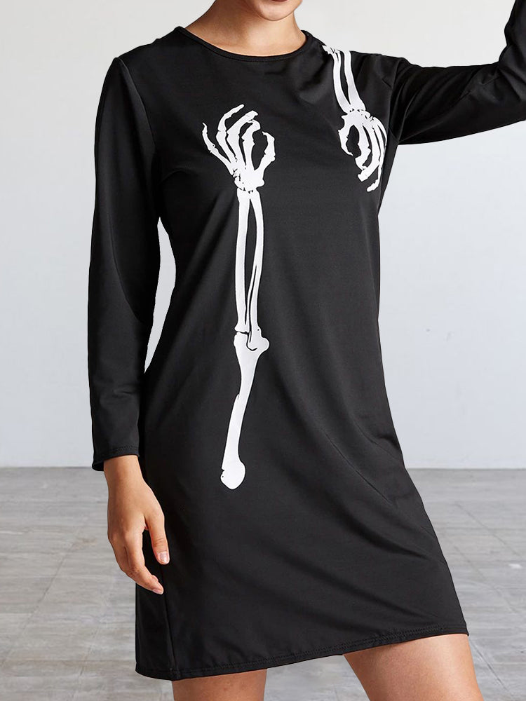 Hotouch Halloween Cosplay Dress-Skeleton Hands