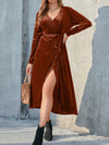 Hotouch Corduroy Long Sleeve Dress