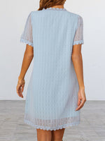 Hotouch Polka Dot Lace Straight Dress