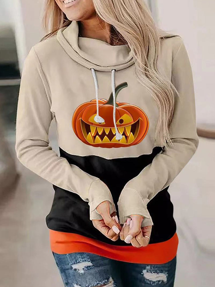 Hotouch Halloween Lace Up Hoodie-Pattern1