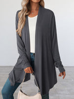 Hotouch Solid Casual Longline Cardigan