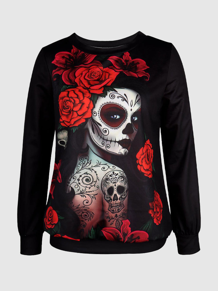 Hotouch Halloween Loose Fit Sweatshirt