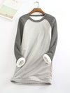 Hotouch Two-Tone Fleece Thermal Top