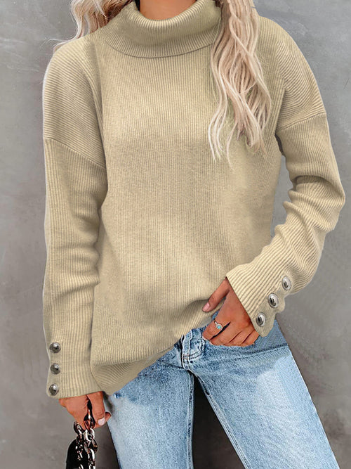 Hotouch Loose Turtle Neck Sweater