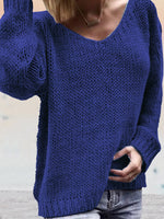 Hotouch Loose Fit V-Neck Sweater