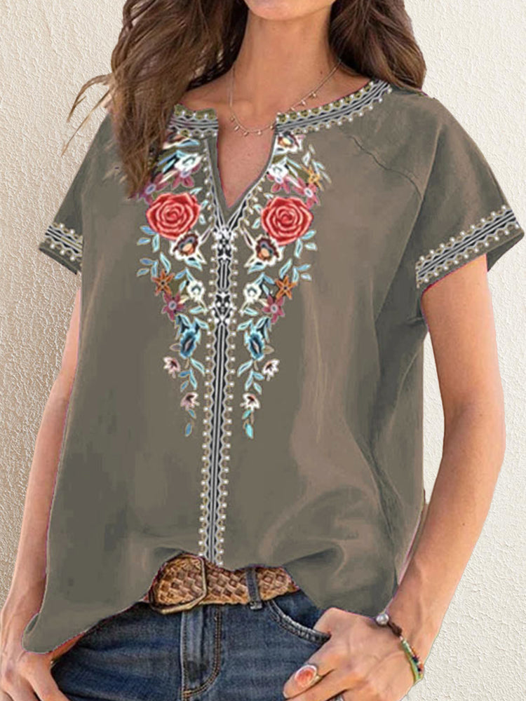 Hotouch Ethnic style Print Top