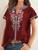 Hotouch Ethnic style Print Top