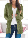 Hotouch Twist Button Front Cardigan