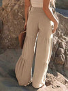 Hotouch linen high waist women's pants