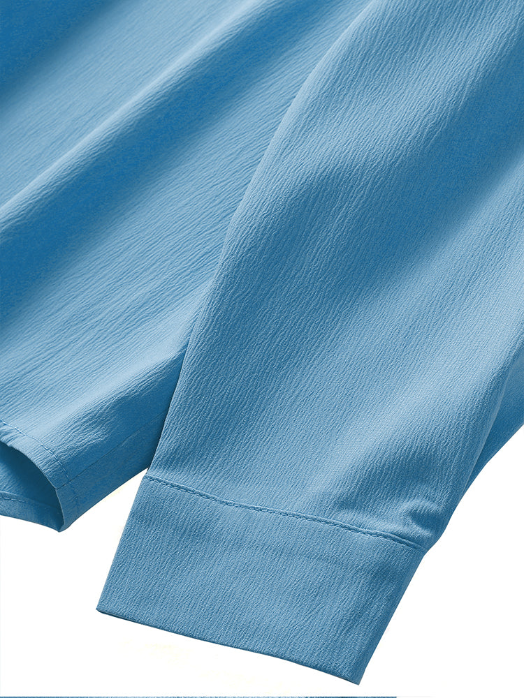 Hotouch Linen Style Long Sleeves Shirt Set