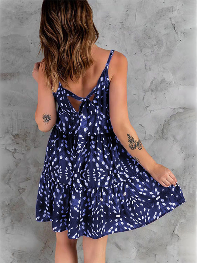 Hotouch Printed Boho Commuter Sling Dress