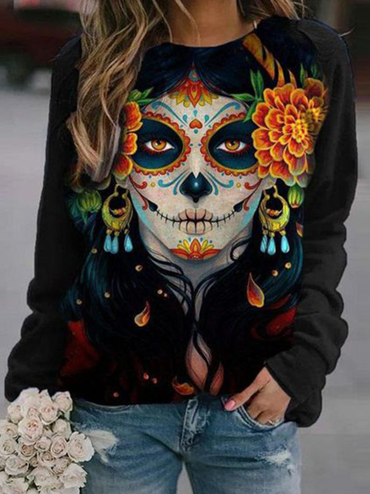 Hotouch Halloween Print Party Hoodie