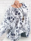 Hotouch Linen Style Floral Printed Shirt