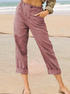 Hotouch Casual High Waist Linen Pants