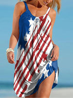 Hotouch Sleeveless USA Flag Dress 6