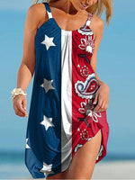 Hotouch Sleeveless USA Flag Dress 7
