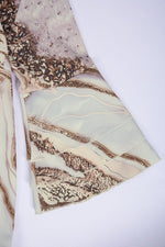 Hotouch Beach Marble Print Short Skirt