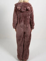 Hotouch Fleece Thermal Jumpsuit Sleepwear