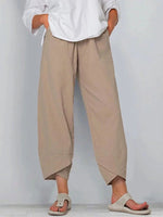 Hotouch Linen Casual Ninth Pants