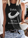 Hotouch Letter Printed Vest
