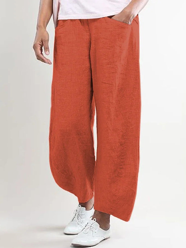 Hotouch Casual Wide Cotton Pants