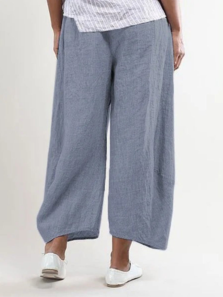 Hotouch Casual Wide Cotton Pants
