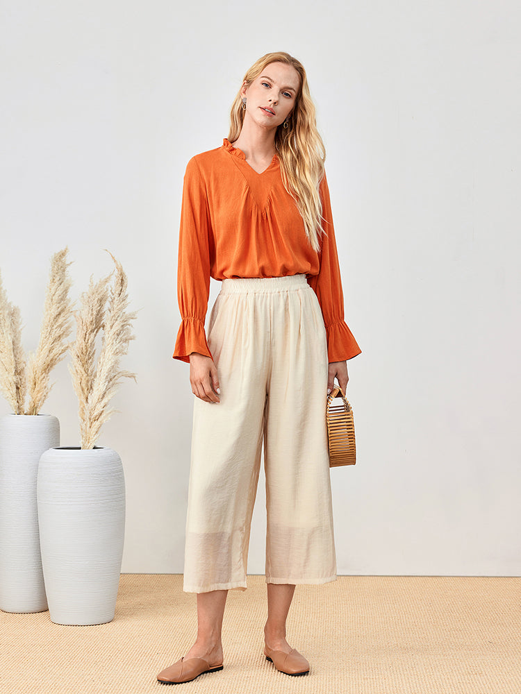 Hotouch Double Layer Linen Pants