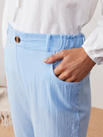 Hotouch Casual High Waist Linen Pants
