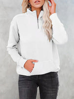Hotouch Solid Stand Collar Hoodie