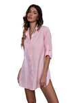 Hotouch Linen Style Blouse Cuffed Sleeve Shirts