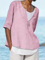 Hotouch Plus Size Linen Shirt (Summer Sale)