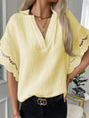 Hotouch Summer Lace Casual Linen Shirt