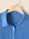Hotouch Button Front Irregular Shirt
