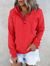 Hotouch Classic Solid Button Up Hoodie